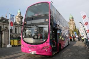 Image shows Metro double deck bus